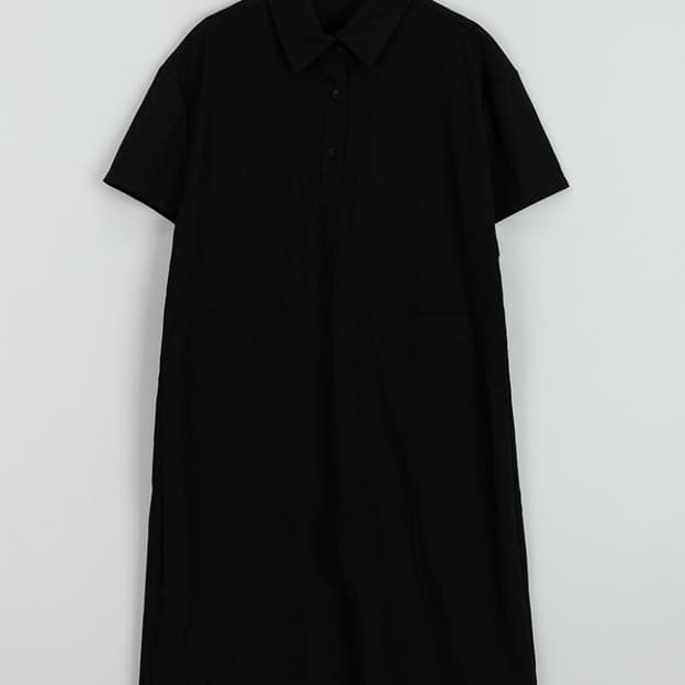baon 미디 셔츠 원피스 새상품 (black)