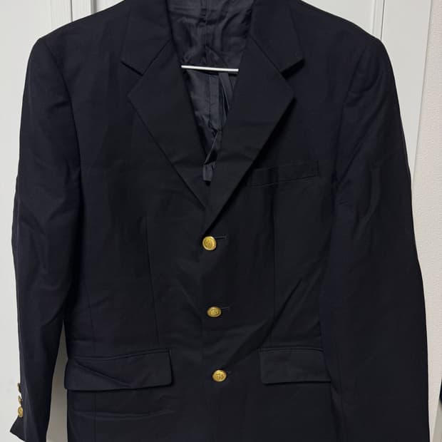 90s jpress 금장 울100 3버튼 블레이져