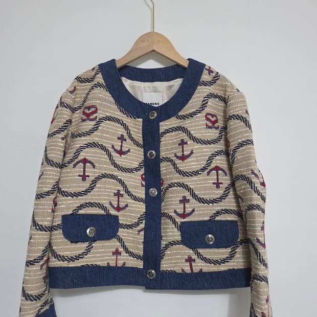 SANDRO 산드로 앵커 트위드 자켓 38