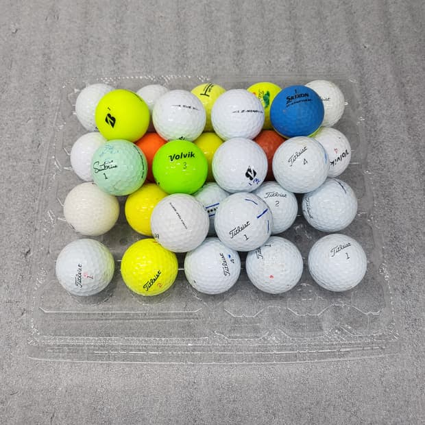 다양한 브랜드의 골프공(로스트) 30개 일괄