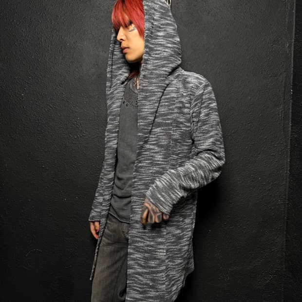 Hooded Knit Cardigan