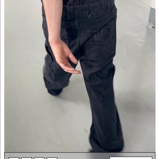 플라스틱프로덕트 Mpa CALF POCKET PANTS (BLACK)