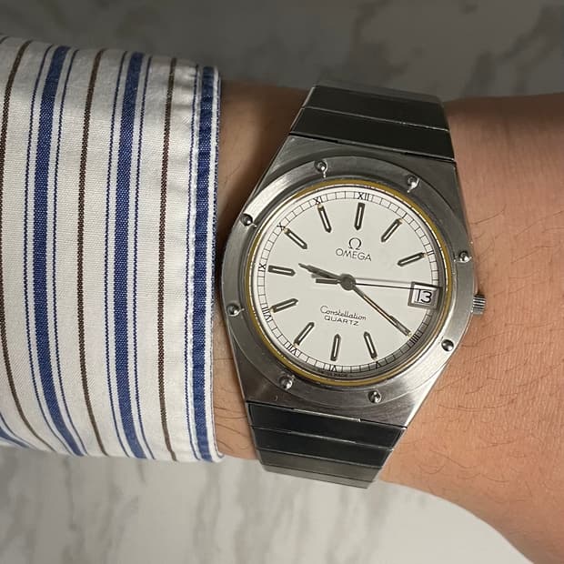 (희귀) 오메가 컨스틸레이션 로얄오크 마리너 빈티지 쿼츠 시계