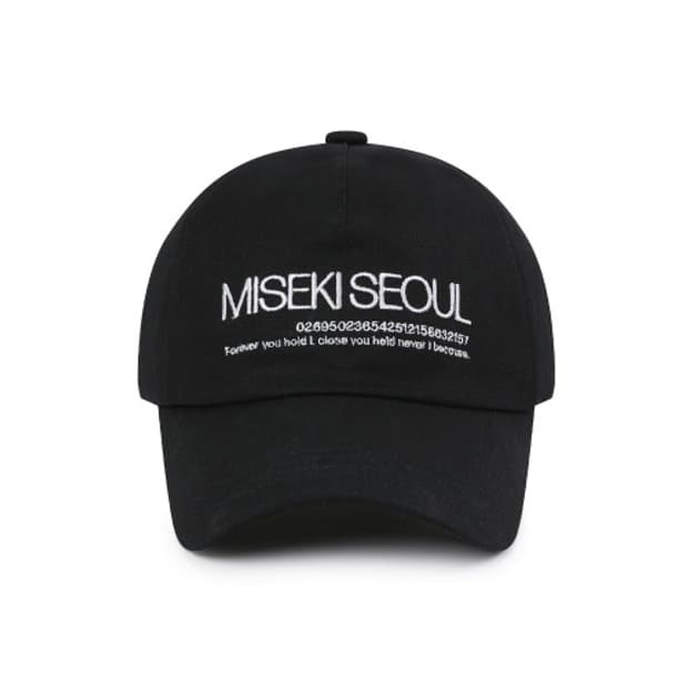 미세키서울 로고 볼캡 블랙