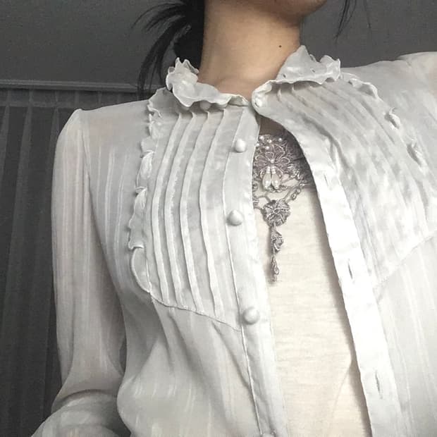 sheer blouse