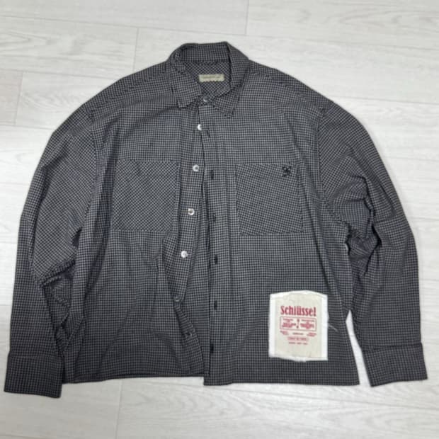 마틴플랜 데일리룸 체크셔츠 m