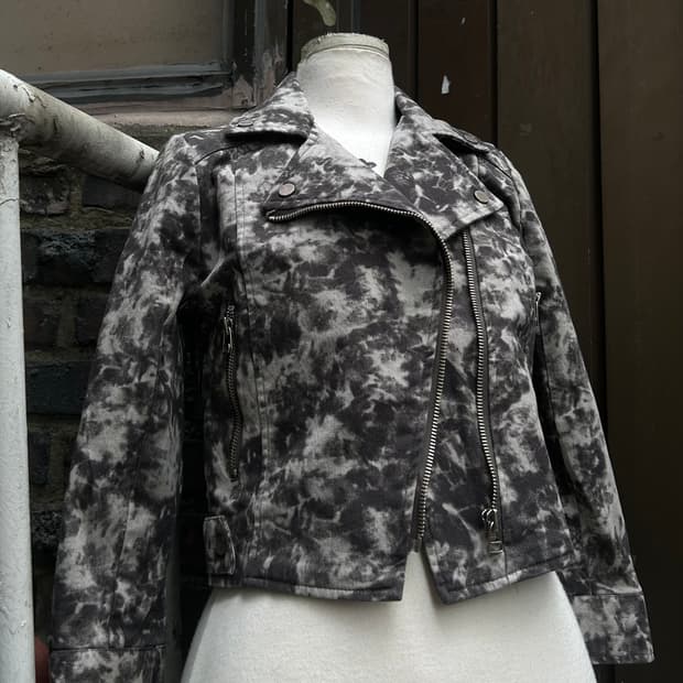 2000s VTG 락시크 워싱 y2k 크롭 데님자켓