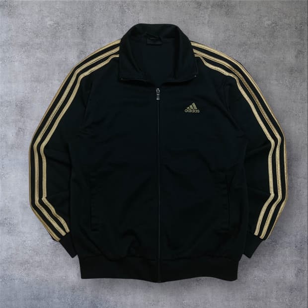 아디다스 스몰 로고 사이드 라인 블랙 트랙탑