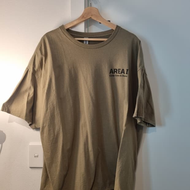 카투사 군용 지급용 길단 카키 반팔 티셔츠 3xl