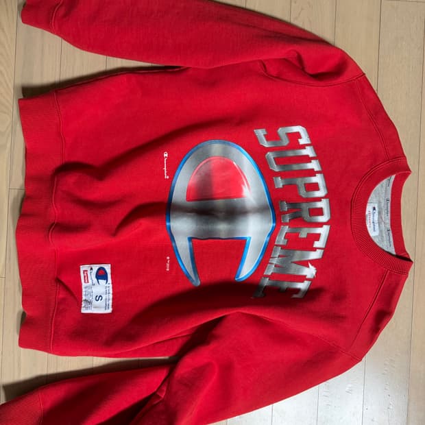 슈프림 챔피온 맨투맨 레드 