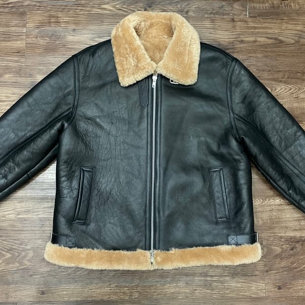 B-3 리얼레더 램스킨 양가죽 무스탕 폭격기(무톤자켓)