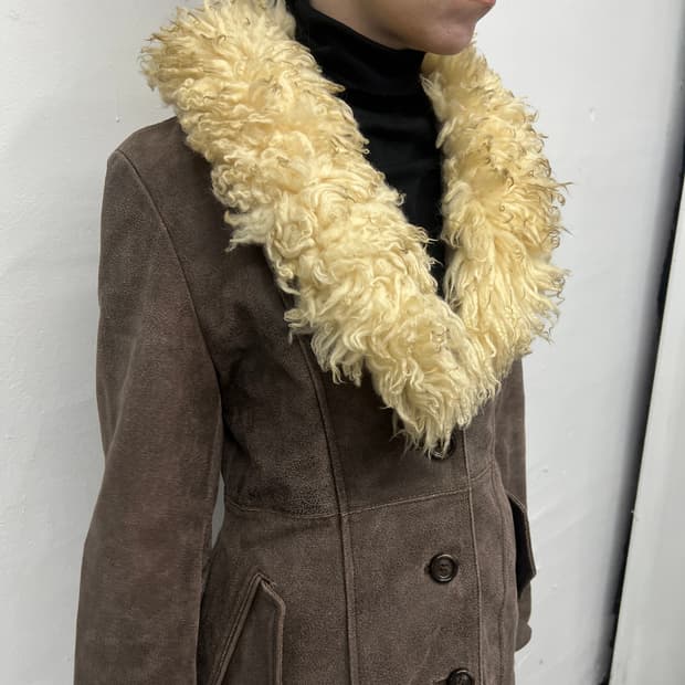 빈티지 퍼&레더 코트