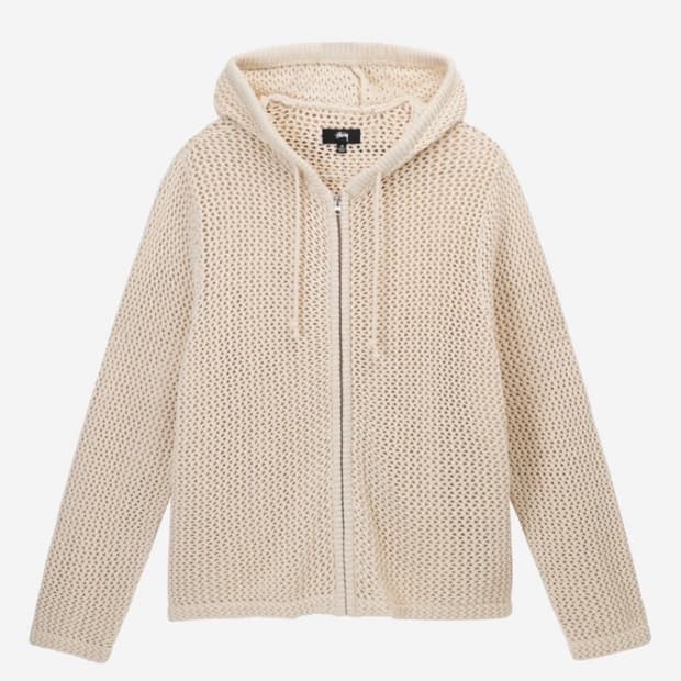 스투시 메쉬 네트 후드 집업 (L)