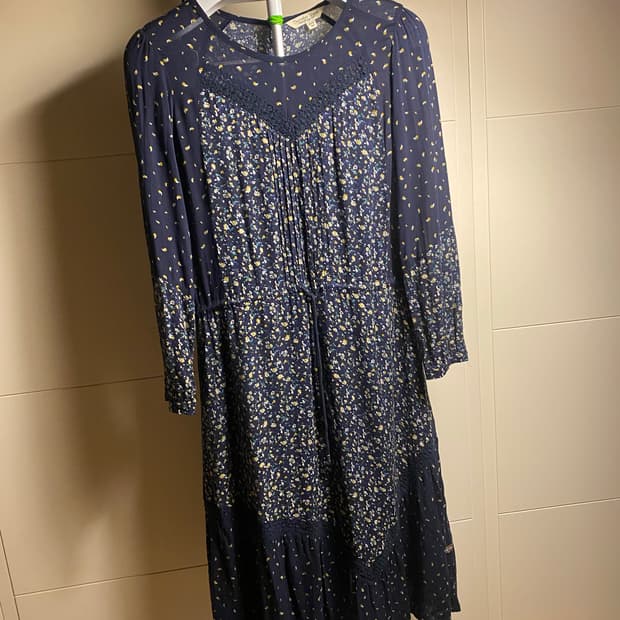 써스데이아일랜드 플라워 롱 원피스 S