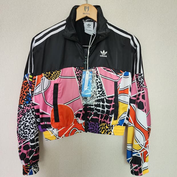 아디다스 크롭 윈드브레이커 Multicolor 여성용