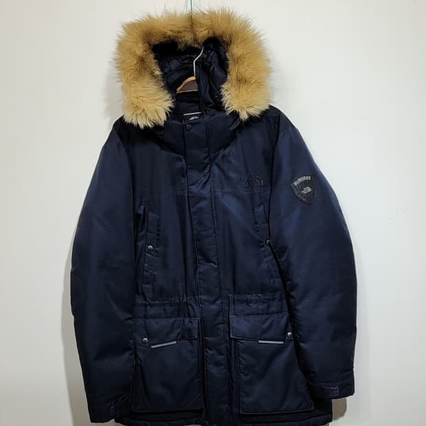 (L) 노스페이스 맥머도 패딩점퍼 네이비 오리털 후드 다운자켓 