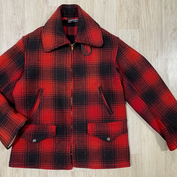 95) 40's 스포츠클래드 체크 울 매키노자켓(RRL&LVC&폴로)