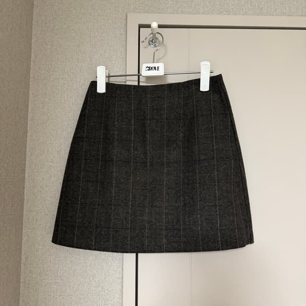 b.muse 비뮤즈 체크 미니 스커트