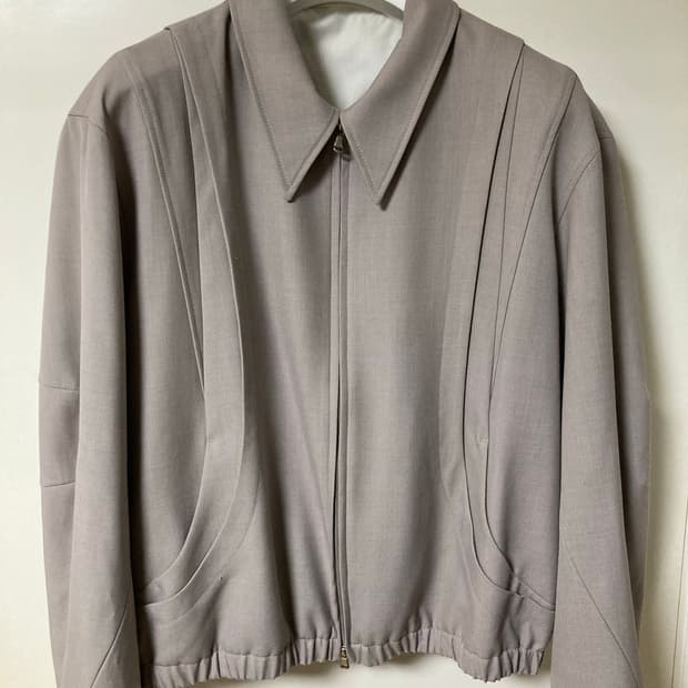 쿠어 COOR 울 블루종 모카그레이 L