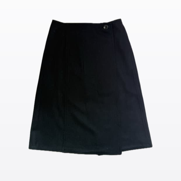 유니클로 르메르 원버튼 랩스커트