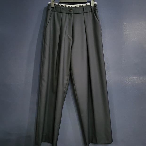 빅토리아베컴 와이드 핀턱 슬랙스