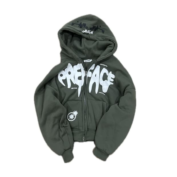 아방핏 별 후드집업 