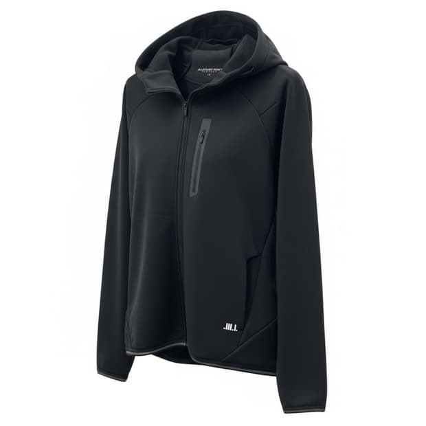 질스튜어트 스포츠 블랙 후드 집업 재킷 1838