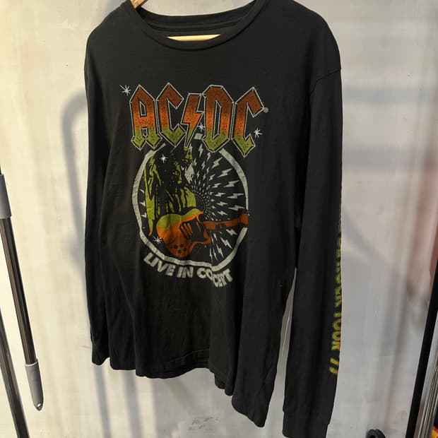 acdc 락티 빈티지 롱슬리브 긴발 차콜 먹