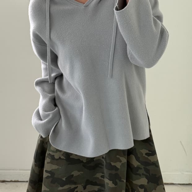 일본빈티지 소라 후드니트