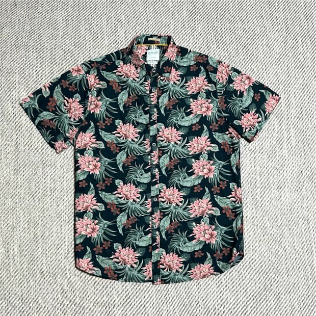 [M] DENIM & FLOWER 데님앤플라워 하와이안 반팔 셔츠