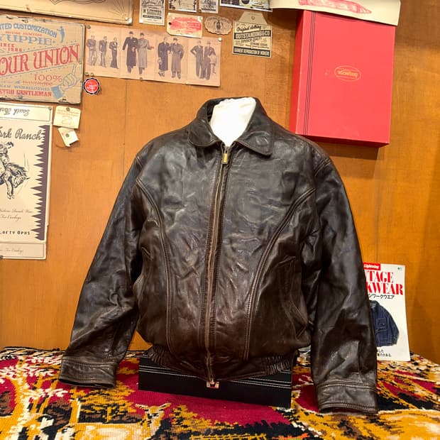 ( L ) 가죽자켓 레더자켓 봄버자켓 빈티지가죽 a2가죽자켓 