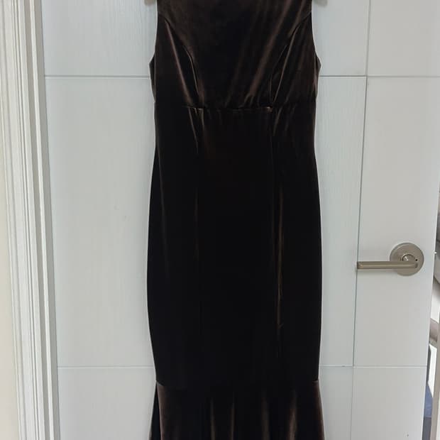 셀프웨딩 일본빈티지 벨벳 머메이드 드레스 44,55