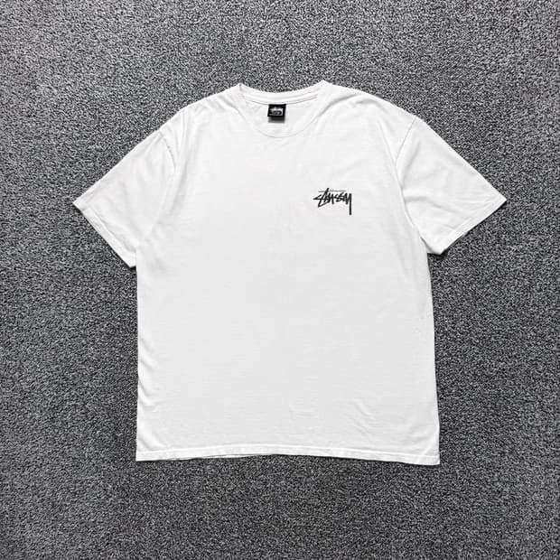 Name : 스투시 에잇볼 플러시 화이트컬러 반팔티 :) 