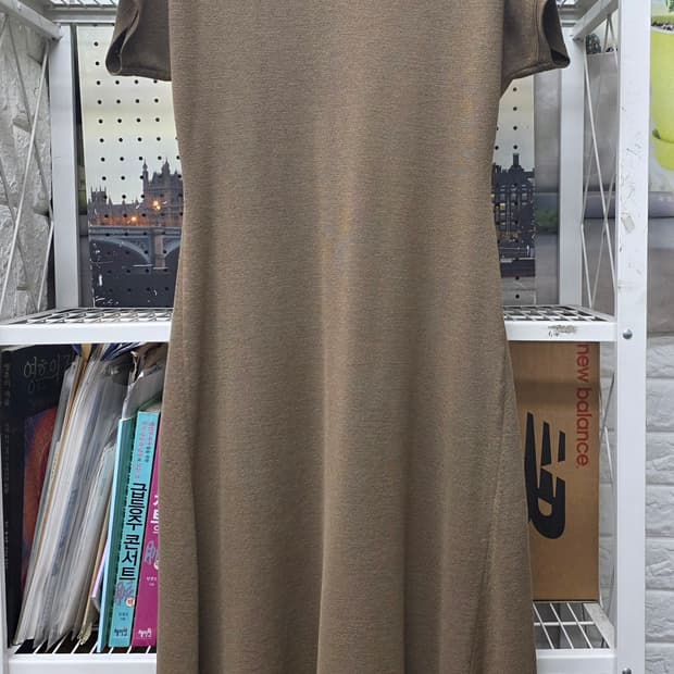 더캐시미어 24SS 니트 반팔 롱원피스 S 실크혼방 여름원피스 WM67