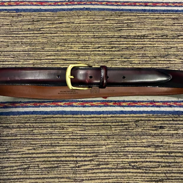 (33~36)90s USA 조셉아서뱅크 카우하이드 클래식 레더 가죽벨트