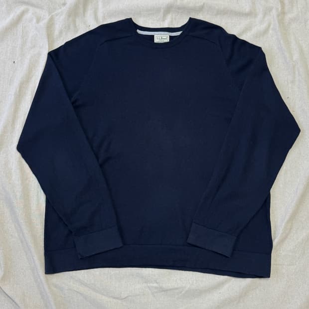 엘엘빈 캐시미어 네이비 니트 XL