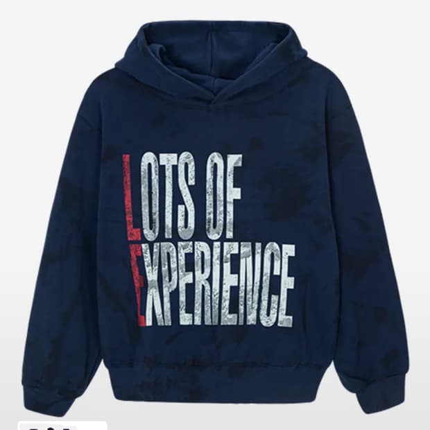 LEKIM LE 페인티 후드티 (네이비)