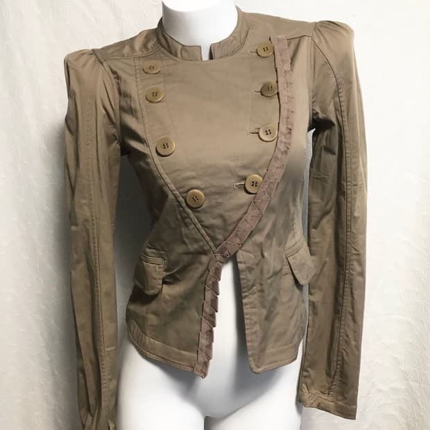 빈티지 아디다스x스텔라맥카트니 00s 아카이브 나폴레옹 버튼 자켓