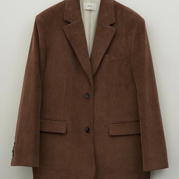 더라이 코듀로이 자켓 카멜