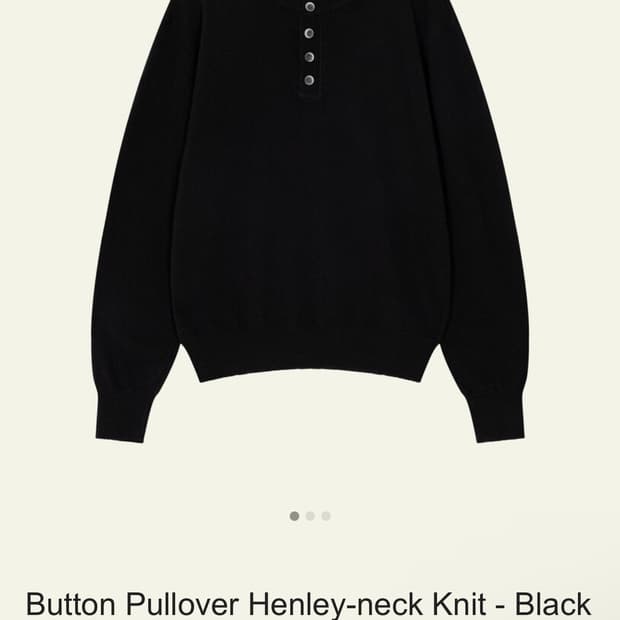 웨이비니스 Button Pullover Henley-neck 2