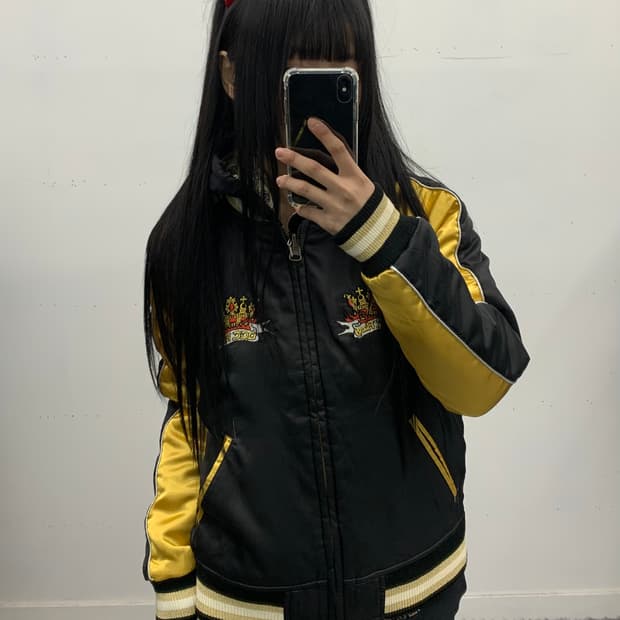 Dog flash 리버시블 벨벳 스카쟌 