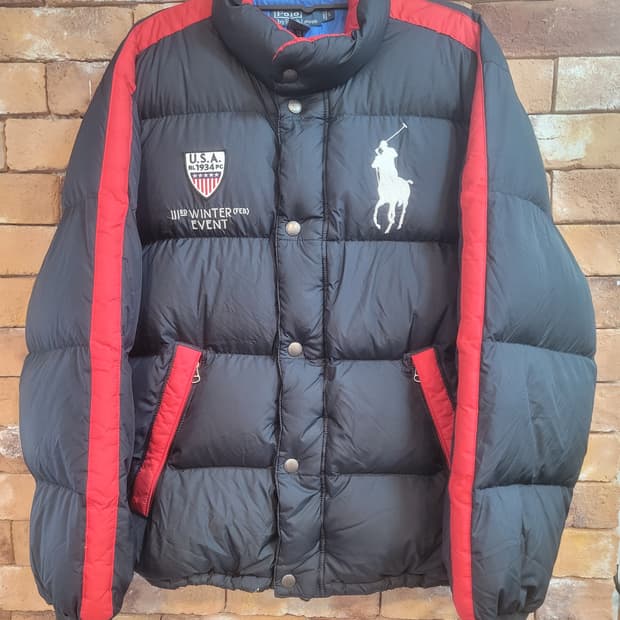 폴로 랄프로렌 빅포니 USA 올림픽 패딩 L