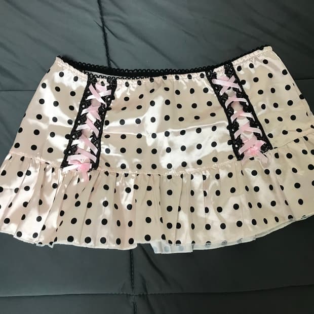베이비랩 도트레이스 스커트
