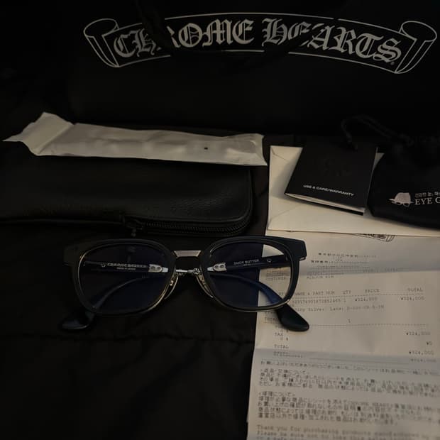 크롬하츠 덕버터 블랙 실버