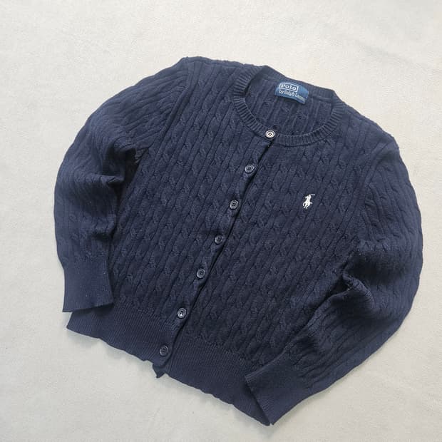 실측확인 폴로랄프로렌 케이블 니트 가디건 0331Y