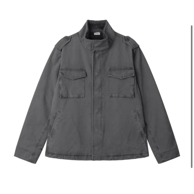 어스지구 PIGMENT WARM FIELD JACKET (CHARCOAL