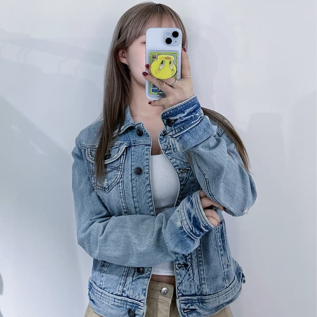 아베크롬비 데님 자켓