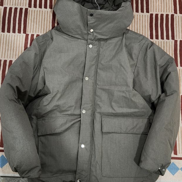 에잇세컨즈 브라운 체크 푸퍼 (패딩) XL