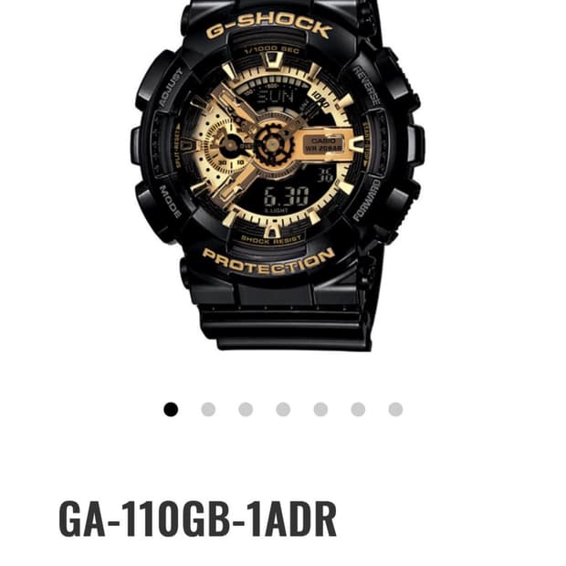 지샥 GA-110GB-1A 블랙 및 골드 시리즈