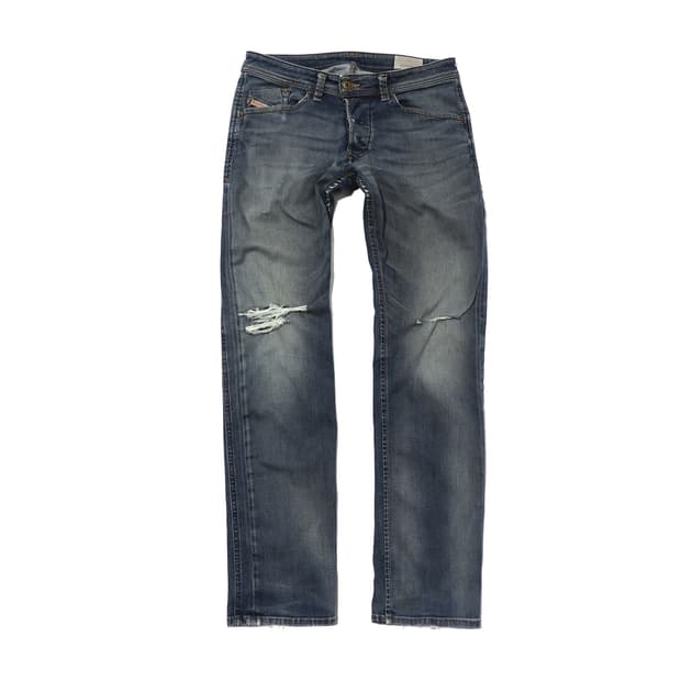 DIESEL DARRON 레귤러 슬림 스트레이트 워싱 투웨이 데님 진 